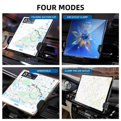 ""Shantou" magnetic black car phone holder (window)" magnētisks melns automašīnas telefona turētājs (pie loga) | Priedai.lt