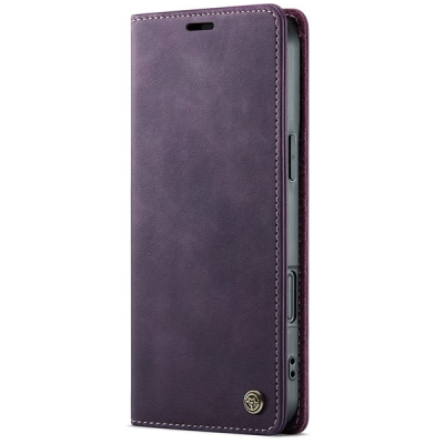 Apple iPhone 16 Pro Max CaseMe Retro Skin atvēramais ādas violets maciņš - maks | Vacins.lv