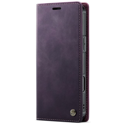 Apple iPhone 16 Pro Max „CaseMe“ MagSafe Leather 2-in-1 atlokāms maciņš - violets | Vacins.lv