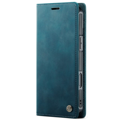 Apple iPhone 16 „CaseMe“ MagSafe Leather 2-in-1 atlokāms maciņš - zaļš | Vacins.lv