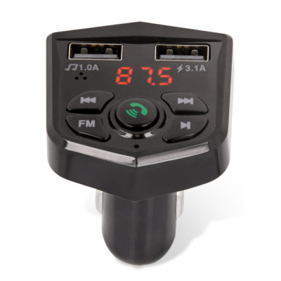 „Maxlife“ Auto FM melns modulators / lādētājs| Vacins.lv
