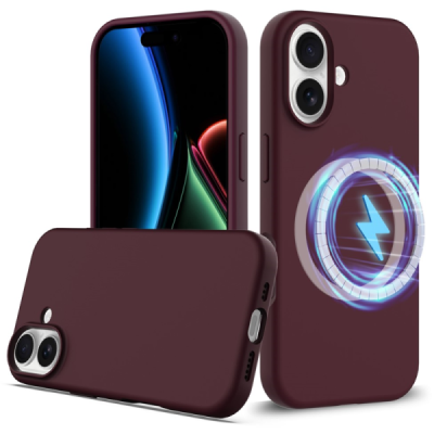 Apple iPhone 17 "Shell" MagSafe cieta silikona (TPU) bordo apvalks | vacins.lv