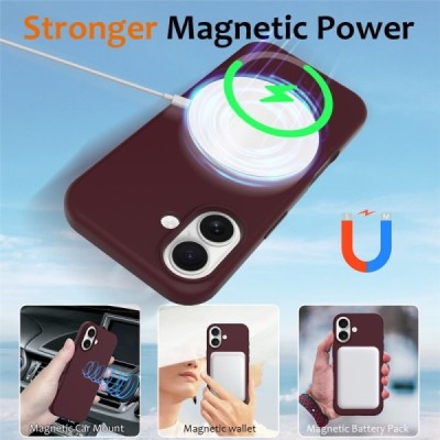 Apple iPhone 17 "Shell" MagSafe cieta silikona (TPU) bordo apvalks | vacins.lv
