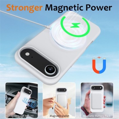 Apple iPhone Air "Shell" MagSafe твердый силиконовый (TPU) белое чехол | Vacins.lv