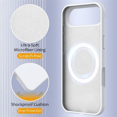 Apple iPhone Air "Shell" MagSafe твердый силиконовый (TPU) белое чехол | Vacins.lv