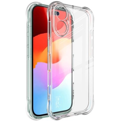 Apple iPhone 17 "Imak" усиленный твердый силиконовый TPU airbag прозрачный чехол | Vacins.lv