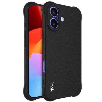 Apple iPhone 17 "Imak" усиленный твердый Airbag силиконовый матовый чехол TPU - чёрный | Vacins.lv
