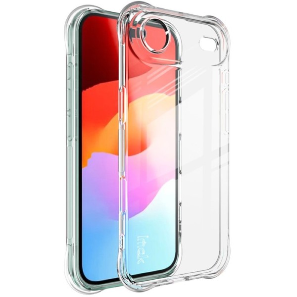 "Imak" pastiprinātas aizsardzības cieta silikona (TPU) airbag apvalks - dzidrs (iPhone Air)