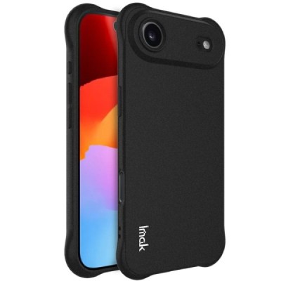 Apple iPhone Air "Imak" pastiprinātas aizsardzības Airbag cieta silikona matēta (TPU) melns vāciņš | Vacins.lv