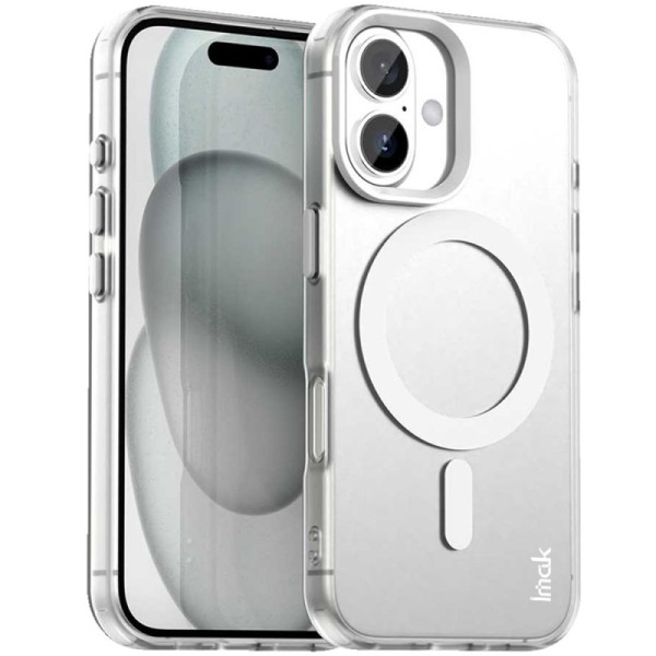 "IMAK" Candy MagSafe твердый силиконовый матовый (ТПУ) чехол - белый (iPhone 17)
