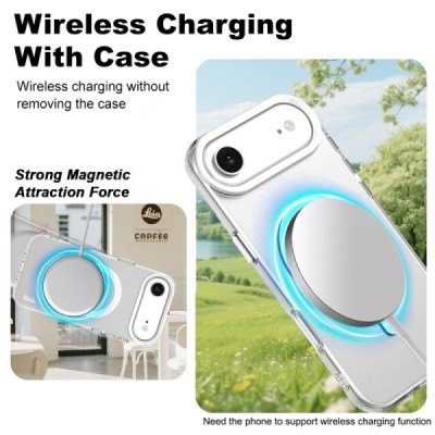 Apple iPhone Air "IMAK" Candy MagSafe твердый силиконовый матовый (ТПУ) чехол - белый | Vacins.lv