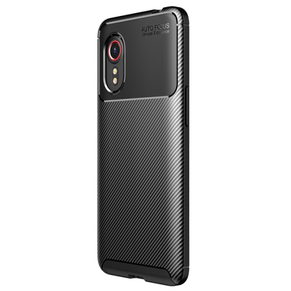 Твердый силиконовый чехол „Fiber“ (TPU) - чёрный (Galaxy Xcover 5)