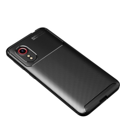 Samsung Galaxy Xcover 5 „Fiber“ (TPU) твердый силиконовый чехол - чёрный | Vacins.lv
