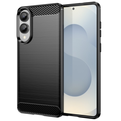 Samsung Galaxy S25 Edge "Carbon" cieta silikona (TPU) melns apvalks | Vacins.lv