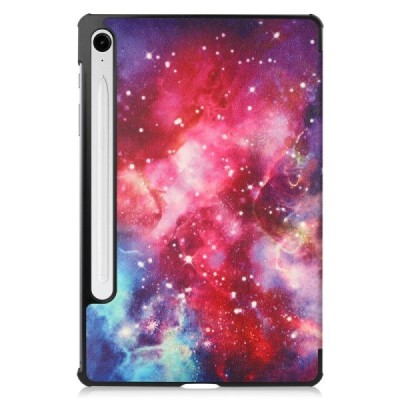 Samsung Galaxy Tab S9 11" / S9 FE 5G / S10 FE / S10 Lite "Cosmo" цветной кожаный чехол-книжка (складной) | Vacins.lv
