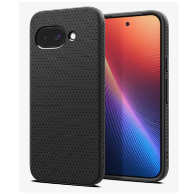 "Spigen" Liquid Air Google Pixel 9a чёрный твердый силиконовый чехол | Vacins.lv
