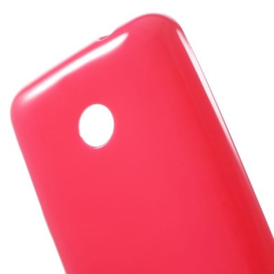 Nokia Lumia 530 (530 DS) raudonas kieto silikono (TPU) dėklas - nugarėlė / Priedai.lt