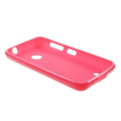 Nokia Lumia 530 (530 DS) raudonas kieto silikono (TPU) dėklas - nugarėlė / Priedai.lt