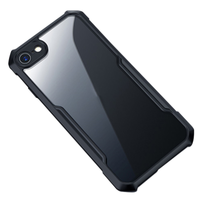 Apple iPhone 7 (iPhone 8, SE 2020) "XUNDD" dzidrs apmales melnā krāsā cieta silikona (TPU) akrils apvalks | Vacins.lv