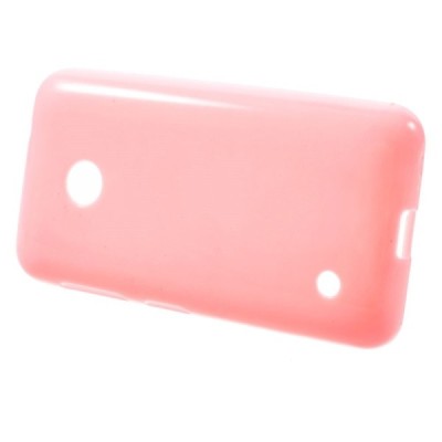 Nokia Lumia 530 (530 DS) rožinis kieto silikono (TPU) dėklas - nugarėlė / Priedai.lt