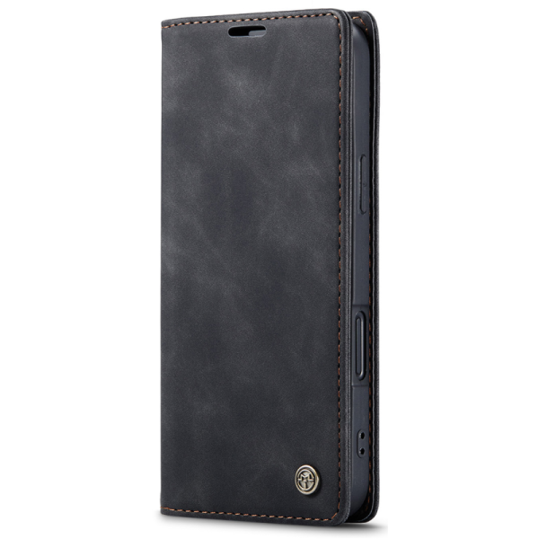 Кожиный чехол-книжка "CaseMe" Retro - чёрный (iPhone Air)