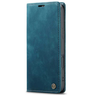 Apple iPhone Air CaseMe Retro solīds atvēramais ādas zaļš maciņš - maks | Vacins.lv