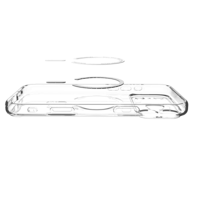 Apple iPhone 17 Pro "Spigen" Ultra MagFit dzidrs, caurspīdīgs cieta silikona apvalks | vacins.lv