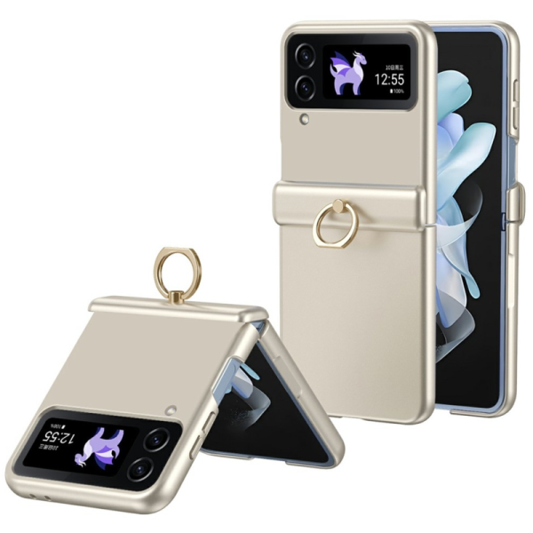 „Ring“ plastmasas apvalks - zelta (Galaxy Z Flip3)