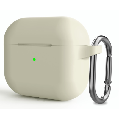"Carabiner" Apple AirPods 3 silikona gaiši zaļš maciņš austiņām | Vacins.lv