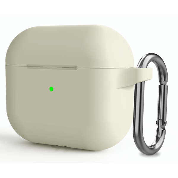 "Carabiner" Силиконовый чехол для наушников - светло-зелёный (AirPods 3)