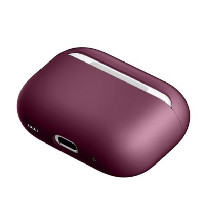 AirPods Pro 2 силиконовый бордовый чехол для наушников | Vacins.lv