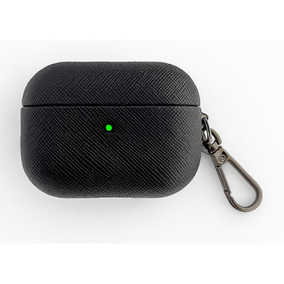 AirPods Pro 2 plastmasas austiņu maciņš, melns | Vacins.lv