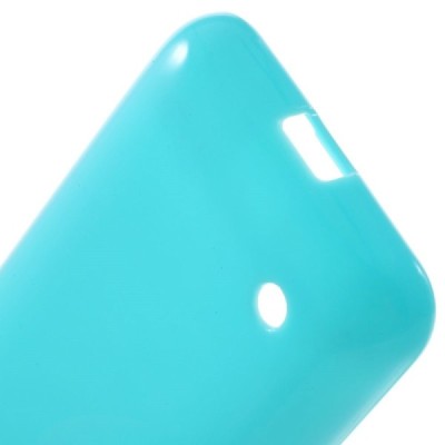 Nokia Lumia 530 (520 DS) Jelly Case gaiši zils cieta silikona (TPU) futrālis / Vacins.lv