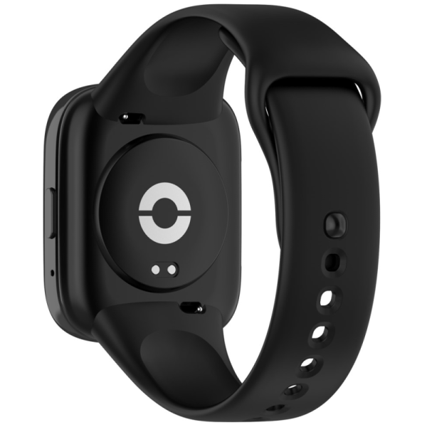 Твердый силиконовый (TPU) ремешок для умных часов - чёрный (Redmi Watch 3 Lite / Watch 3 Active)