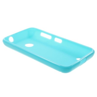 Nokia Lumia 530 (520 DS) Jelly Case gaiši zils cieta silikona (TPU) futrālis / Vacins.lv