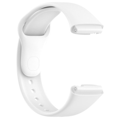 Viedā pulksteņa Xiaomi Redmi Watch 3 Lite / Watch 3 Active cietā silikona (TPU) siksniņa - balts | Vacins.lv