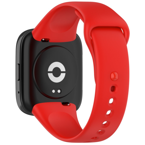 Твердый силиконовый (TPU) ремешок для умных часов - красный (Redmi Watch 3 Lite / Watch 3 Active)