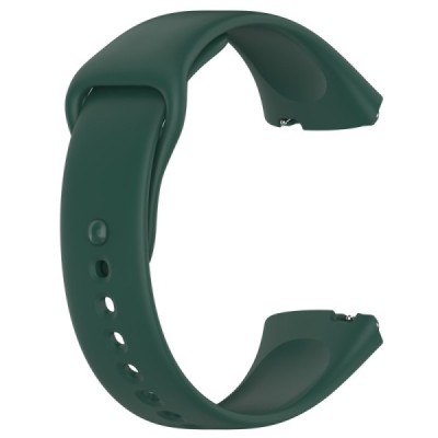 Твердый силиконовый темно-зеленый браслет (TPU) для умных часов Xiaomi Redmi Watch 3 Lite / Watch 3 Active | Vacins.lv