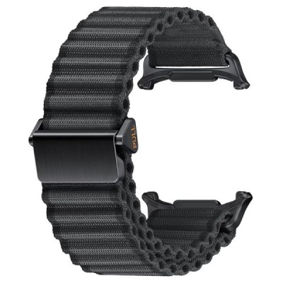 Умные часы "KALEBOL" Samsung Galaxy Watch Ultra 47 мм с тканевым черным браслетом | Priedai.lt