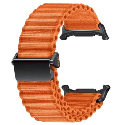Умные часы "KALEBOL" Samsung Galaxy Watch Ultra 47 мм с тканевым оранжевый браслетом | Priedai.lt