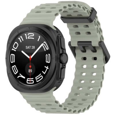 Viedā pulksteņa Samsung Galaxy Watch Ultra 47mm cietā silikona (TPU) siksniņa - zaļš | Vacins.lv