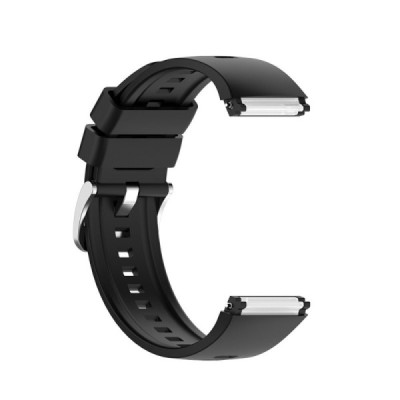 Viedā pulksteņa Huawei Watch GT 2e cietā silikona (TPU) siksniņa - melns | Vacins.lv