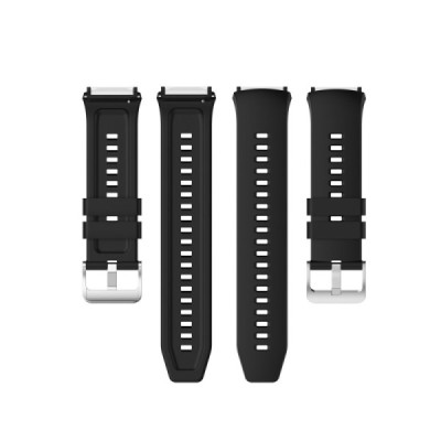 Viedā pulksteņa Huawei Watch GT 2e cietā silikona (TPU) siksniņa - melns | Vacins.lv