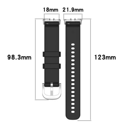 Viedā pulksteņa Samsung Galaxy Fit3 cietā silikona (TPU) siksniņa - sarkans | Vacins.lv