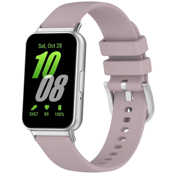 Твердый силиконовый (TPU) ремешок для умных часов - фиолетовый (Samsung Galaxy Fit3)