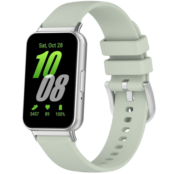 Твердый силиконовый (TPU) ремешок для умных часов - мятный (Samsung Galaxy Fit3)