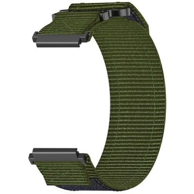 "Strap" viedpulkstenis Samsung Galaxy Watch FE 40mm / Watch7 44mm / 40mm Loop auduma zaļš aproce | Priedai.lt
