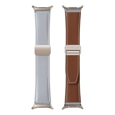 „DUX DUCIS“ viedā pulksteņa Samsung Galaxy Watch Ultra 47mm ādas siksniņa - pelēks | Vacins.lv