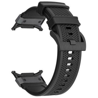 "LEMONDA" Твердый силиконовый чёрный браслет (TPU) для умных часов Samsung Galaxy Watch Ultra 47mm | Vacins.lv