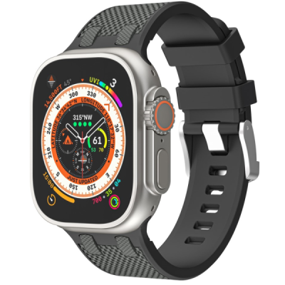 Viedā pulksteņa Apple Watch Ultra 3 2 1 49mm / Series 11 10 46mm / 9 8 7 45mm / SE3 SE2 SE 6 5 4 44mm / 3 2 1 42mm cietā silikon